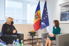 Maia Sandu s-a întâlnit cu Comisarul pentru Drepturile Omului al CoE, Dunja Mijatović